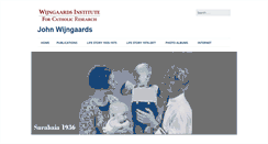 Desktop Screenshot of johnwijngaards.com