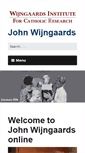 Mobile Screenshot of johnwijngaards.com