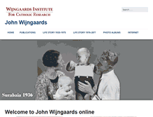 Tablet Screenshot of johnwijngaards.com